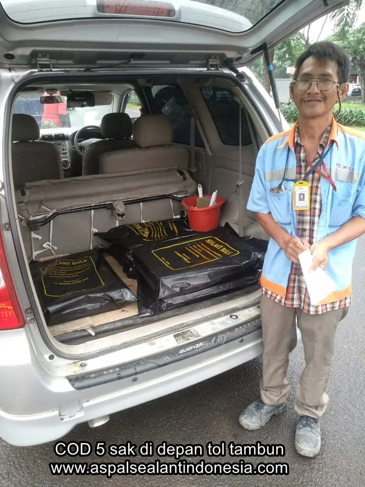 Dokumentasi pengiriman Aspal Sealant Bulk